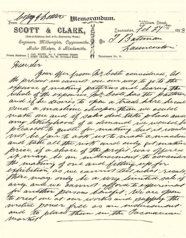 Scott And Clark Letter Head