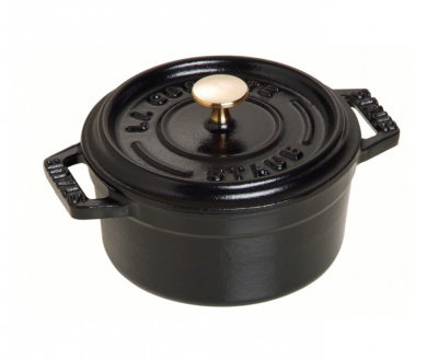 65009 Round Cocotte 18Cm Black Hr