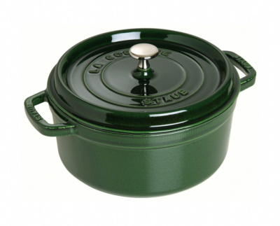 65012 Round Cocotte 18Cm Basil Green Hr
