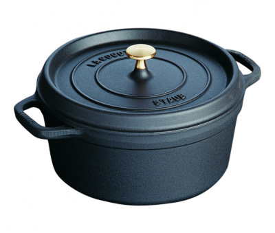 65016 Round Cocotte 26Cm Black Hr