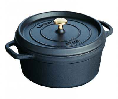 65019 Round Cocotte 28Cm Black Hr