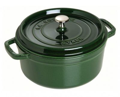 65030 Round Cocotte 28Cm Basil Green Hr