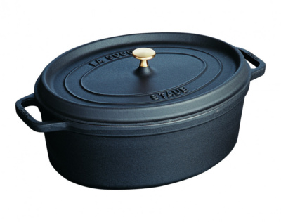 65039 Oval Cocotte 33Cm Black Hr