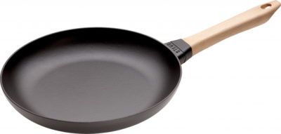 65282 Frypan Wooden Handle Black28Cm Hr