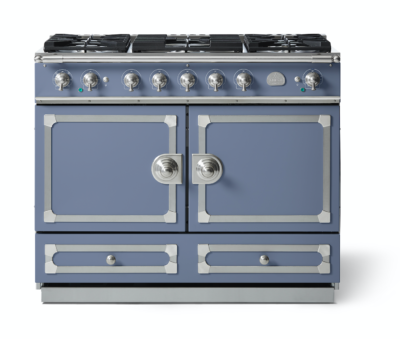 Cfe110 Dfpb N Cornu Fe 110 Range Cooker Paris Blue Brushed Nickel And Stainless Steel2