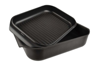 Cs Cast Aluminium W3056 Roaster With Griddle Lid Open Cutout