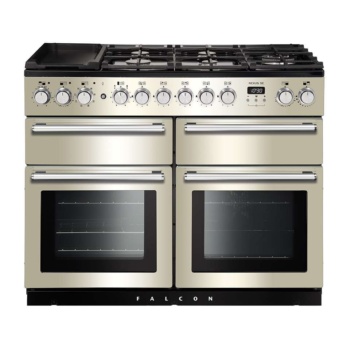 Falcon Nexus Se 110Cm Dual Fuel Range Cooker Ivory And Chrome Nexse110 Dfivch